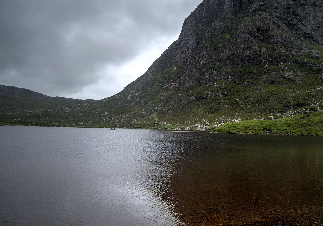 Boat fishing on a Hebridean salmon and sea trout loch