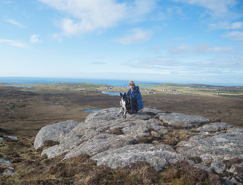 Working at sheep above Dollag's Cottage